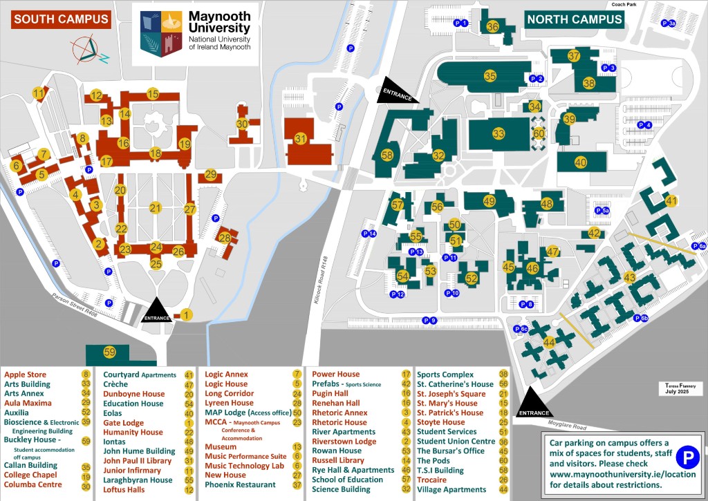 Maynooth University Campus Map