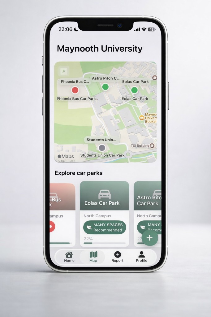 Campus map and car park explorer